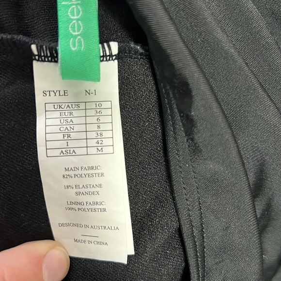 Seekers Australia Women’s Black One-Shoulder Crochet One-Piece Swimsuit size 6 - Picture 10 of 10